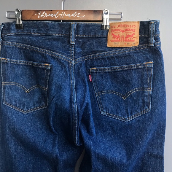 Levi’s 501 American Blue Jeans - Picture 2 of 7